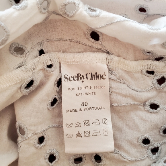 See By Chloe Embroidered white Blouse - Picture 4 of 4